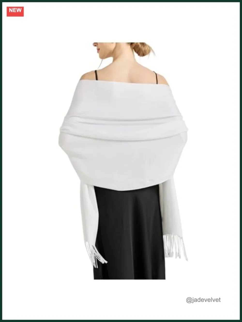 Soft Silky Pashmina Shawl Wrap Scarf for Wedding Evening Dress